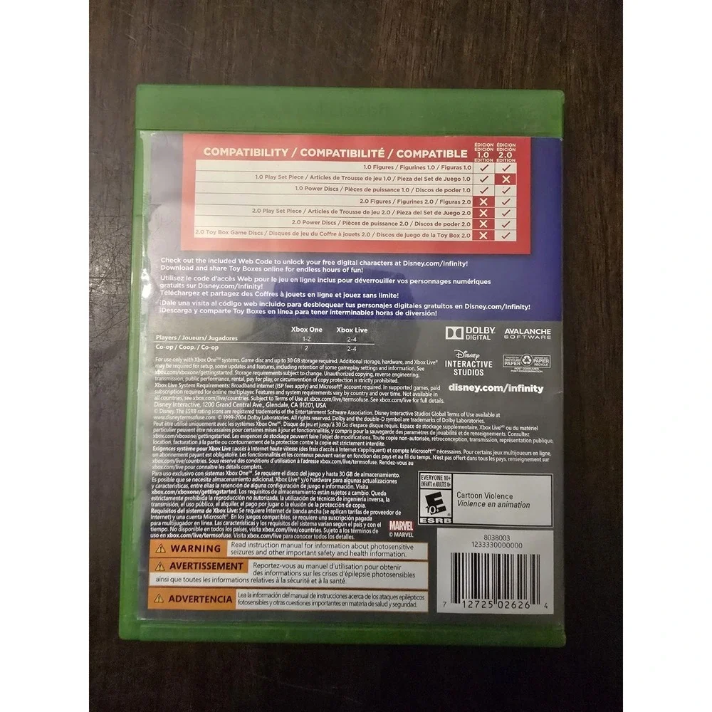 Xbox One Disney‎ Infinity 2.0 Edition NTSC-U/C Action Adventure Sandbox